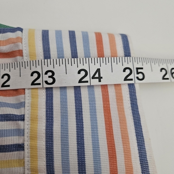 Tommy Hilfiger Button Up Shirt Mens XXL RAINBOW Casual Preppy Stripes - Picture 10 of 13